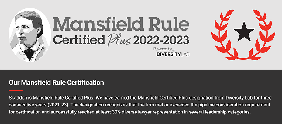 Diversity Inclusion Infographic Mansfield Rule Certification.  Accessible content available below.