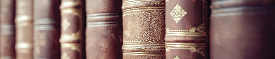Angled Closeup of books